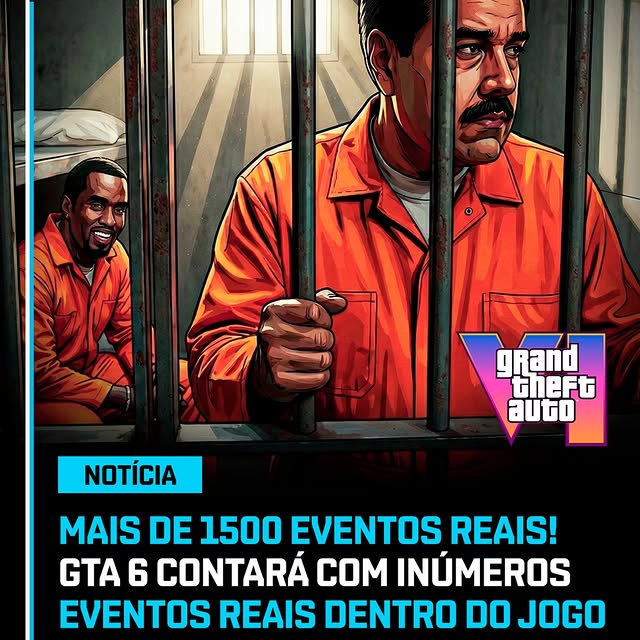 GameplayRJ: O JOGO DO ANO!
Segundo insider, GTA 6 contará com mais de 1500 eventos reais dentro do jogo, assim como mostrou o primei