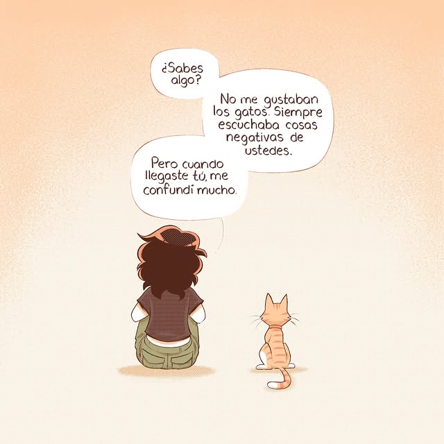 Elena: No siempre me gustaron los gatos.