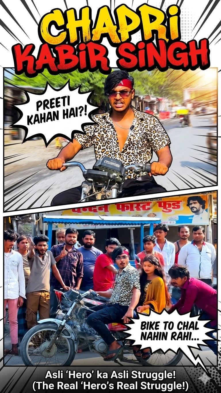 Vivek Bazigar: छपरी कबीर सिंह 😂😅😂😅