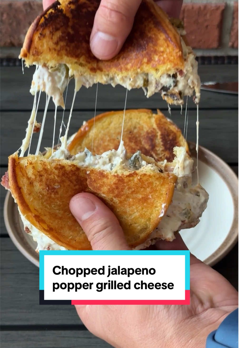 Jordan Hanger: Chopped jalapeño popper grilled cheese! Full recipe on Ninjacue.com