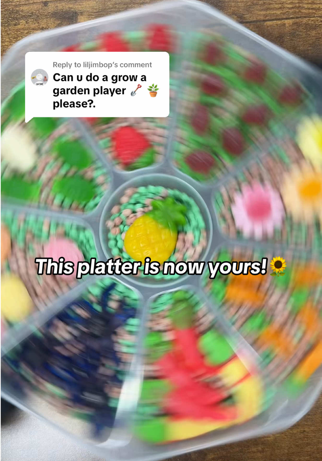 Poppin Candy: Replying to @liljimbop Grow a Garden Candy Platter🪴🌻 #growagarden #candyplatter