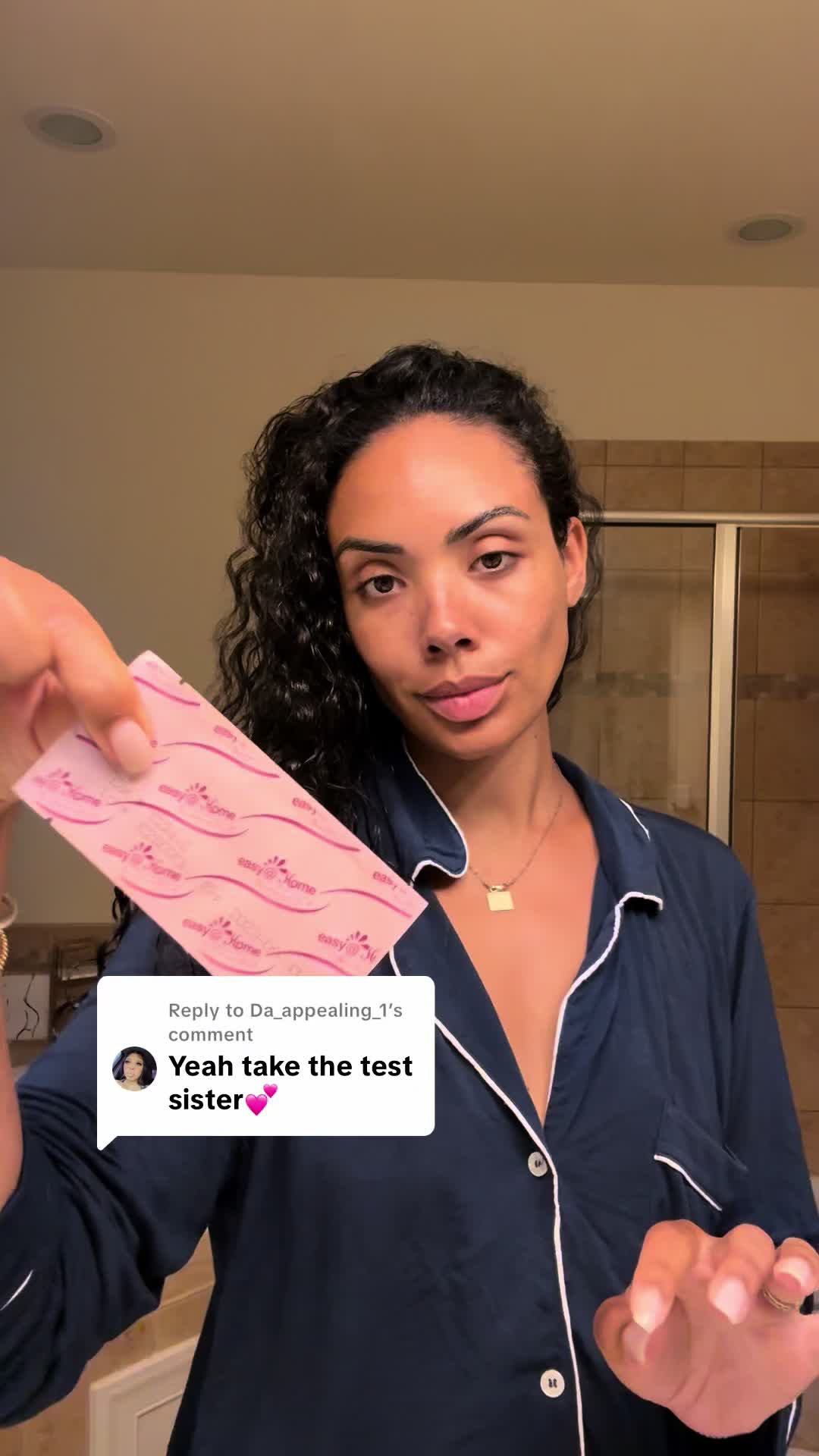 Demi and Tom Schweers: Replying to @Da_appealing_1 let’s take a pregnancy test together #demiandtom