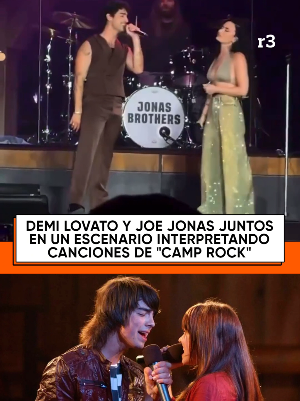rosario3.com: ¡MORIMOS DE AMORRRR! 🤩🫶🏼 🎶 Demi Lovato sorprendió al público al cantar junto a Joe Jonas, en el show de los Jonas Br