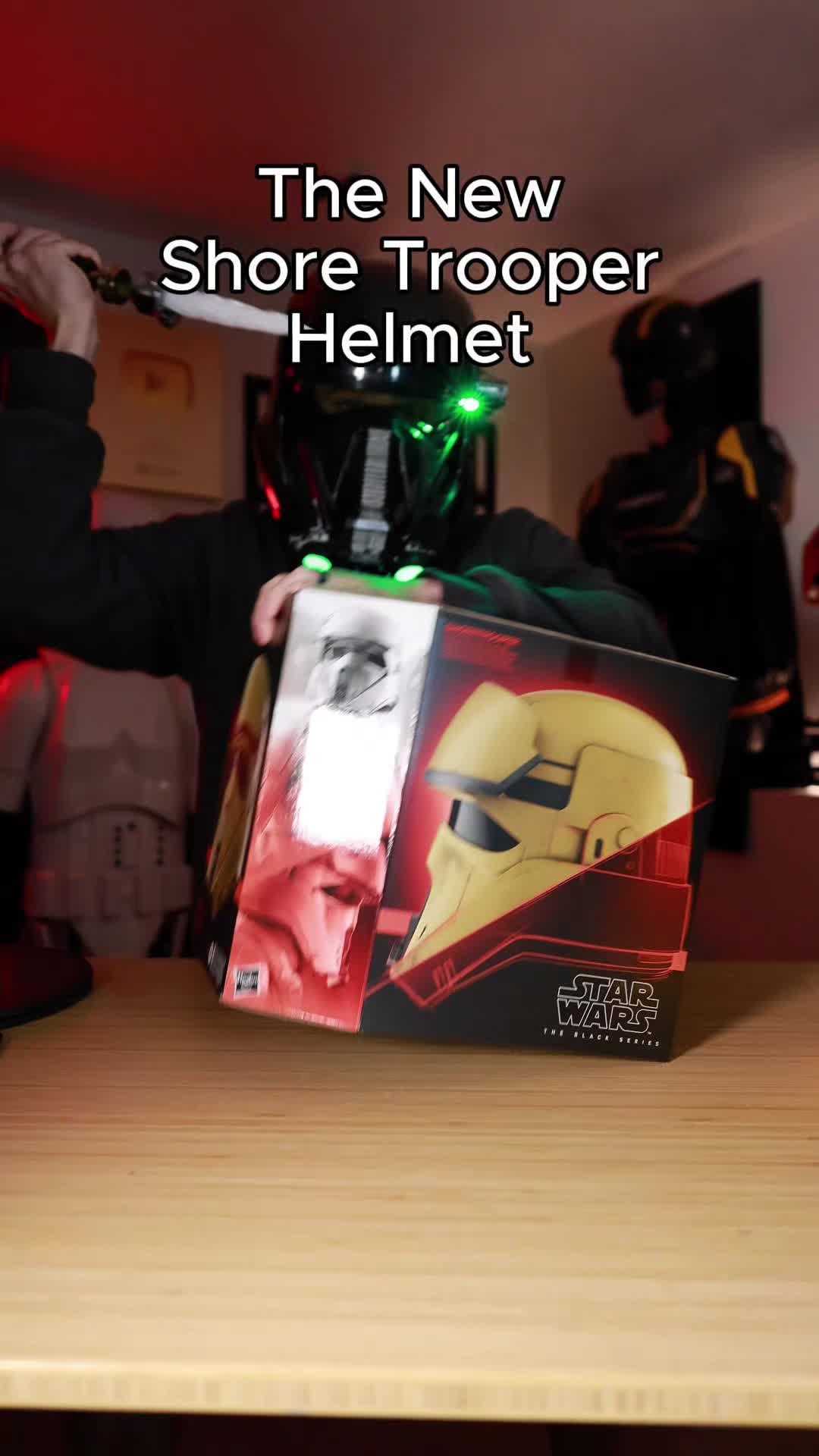 Jake Myers: I unbox the new Black Series Shore Trooper helmet from hasbro. I think I like this one better than the Death Trooper! #s