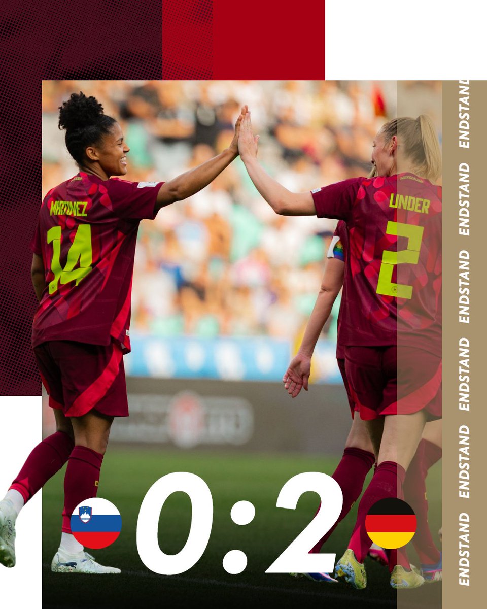 DFB-Frauen: WM-Quali 6/6 ✅🙌
WIR #IMTEAM 🇩🇪 #SVNGER
📸 Yuliia Perekopaiko/DFB https://t.co/hzJVZmp6Ix