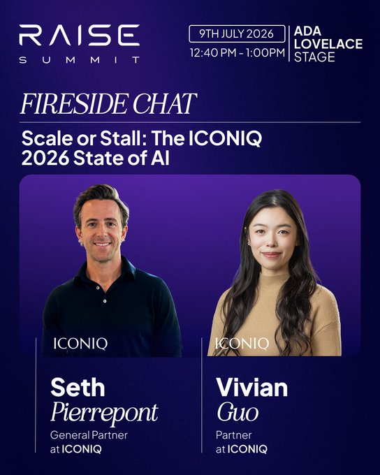 ICONIQ: AI products have entered their scale-or-stall era.
@slpierre and Vivian Guo will take the Stage at @RaiseSummit to debu