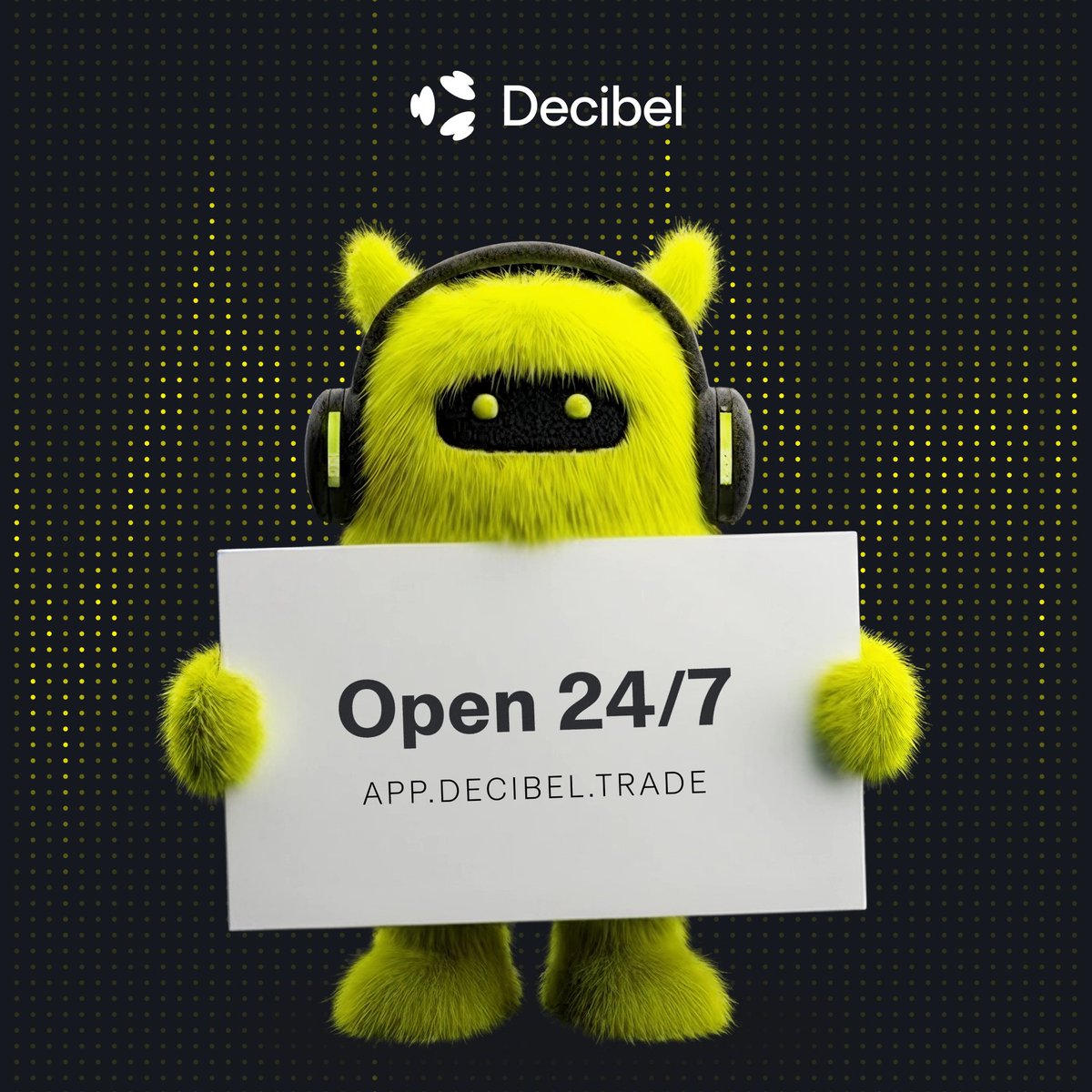 Decibel: Long weekend loading.
Some markets are about to take a break.
Decibel isn’t.
Crypto, commodity perps, equity perps, a
