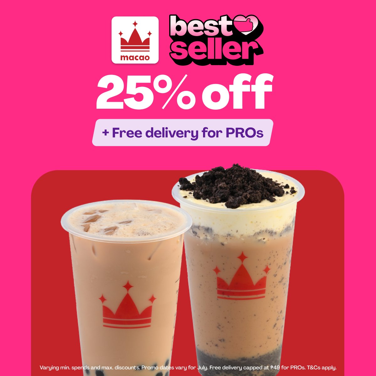 foodpanda Philippines: Not to be dramatic, but 25% off Macao Imperial Tea sounds perfect. 🧋 https://t.co/hYpTqrAvIl