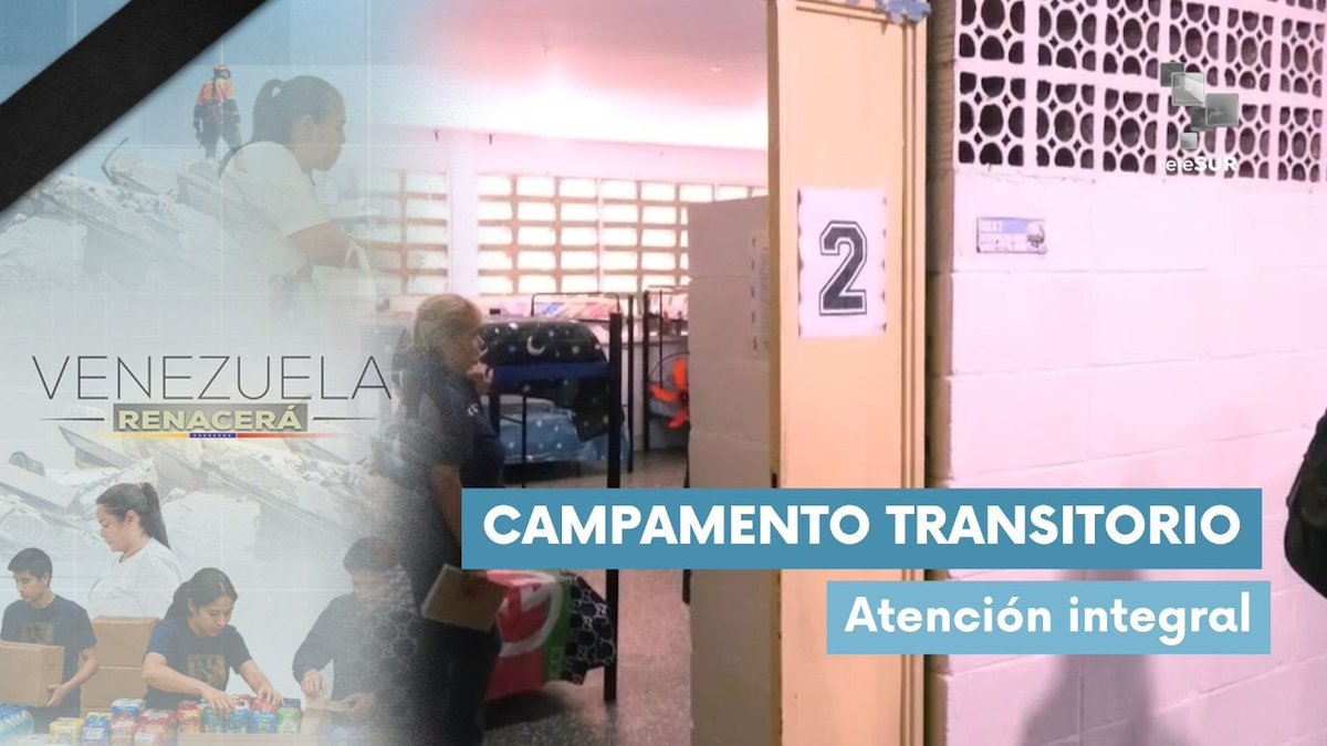 teleSUR: 🚨 Continúa atención integral a familias afectadas por sismos en el suroeste de Caracas
🔴 Las labores de asistencia di